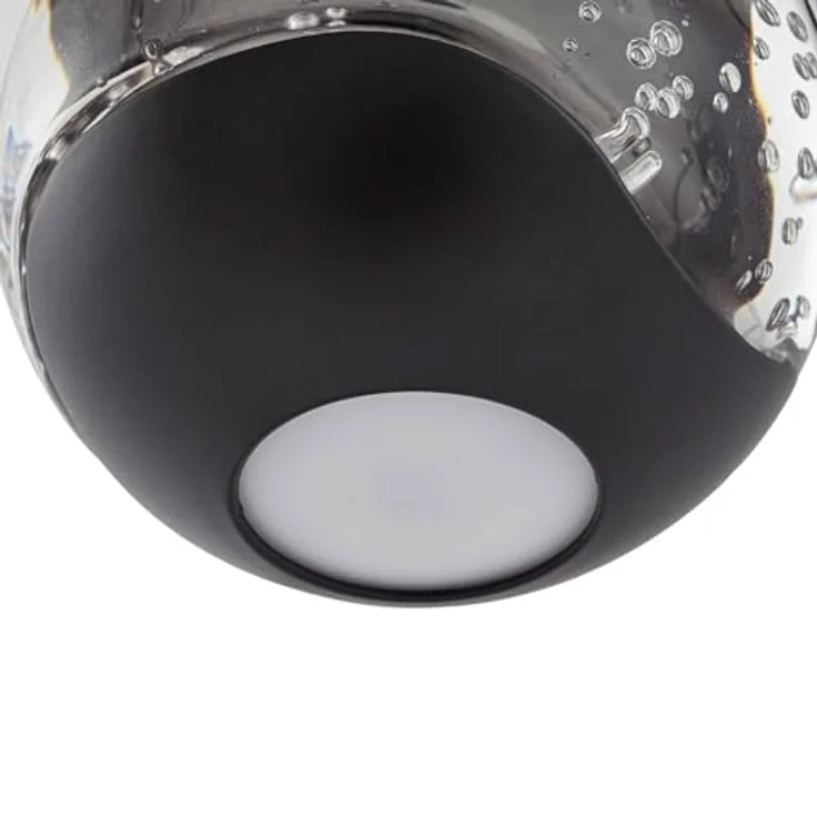 Lucande LED-Pendellampe Hayley, schwarz, 1-flg., Glas, energiesparende LED mit 3000 K Lichtfarbe – Bild 9