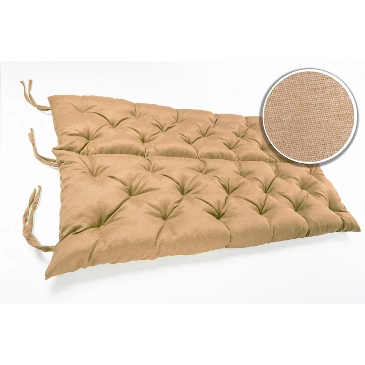 sunnypillow Bankauflage Bankauflage Stuhlkissen viele Farben und Größen zur Auswahl, 120x50x50cm sandfarben – Bild 3
