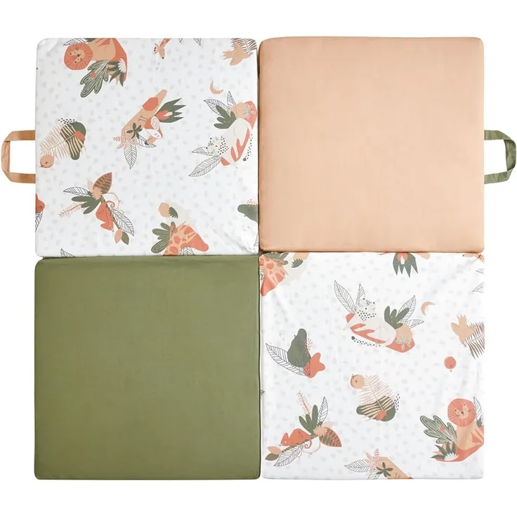TINÉO – Amazonia Teppich – Aktivitätsmatte – Motorikmatte – Spielmatte – Multifunktion 3 in 1 – 120x120 cm (Amazonia)