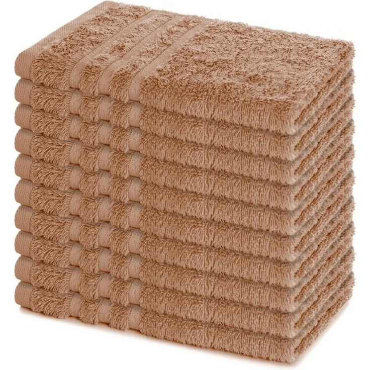 Lavea Gästehandtücher 30x50 cm, 10er Set Gästehandtuch, Elena-Frottee Handtuch, Gästetuch, (Set, 10-St), 500 g/m² Frottier, weich & saugstark, pflegeleicht – Bild 4