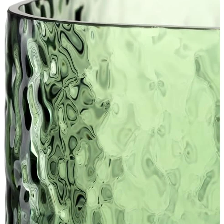 LEONARDO HOME Martello Vase, vielseitige Blumenvase mit haptischer Oberfläche, zeitloses Dekorationsstück, grün, Höhe 13 cm – Bild 4