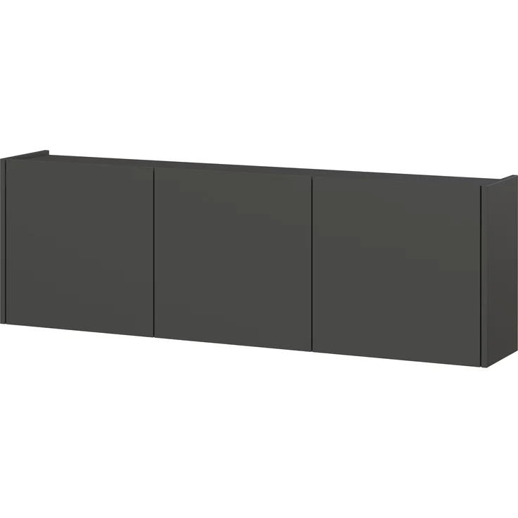 Germania Mehrzweckschrank 1019-547 GW-Piana, in Graphit, mit Türdämpfung, 138 x 45 x 25 cm (BxHxT) – Bild 1