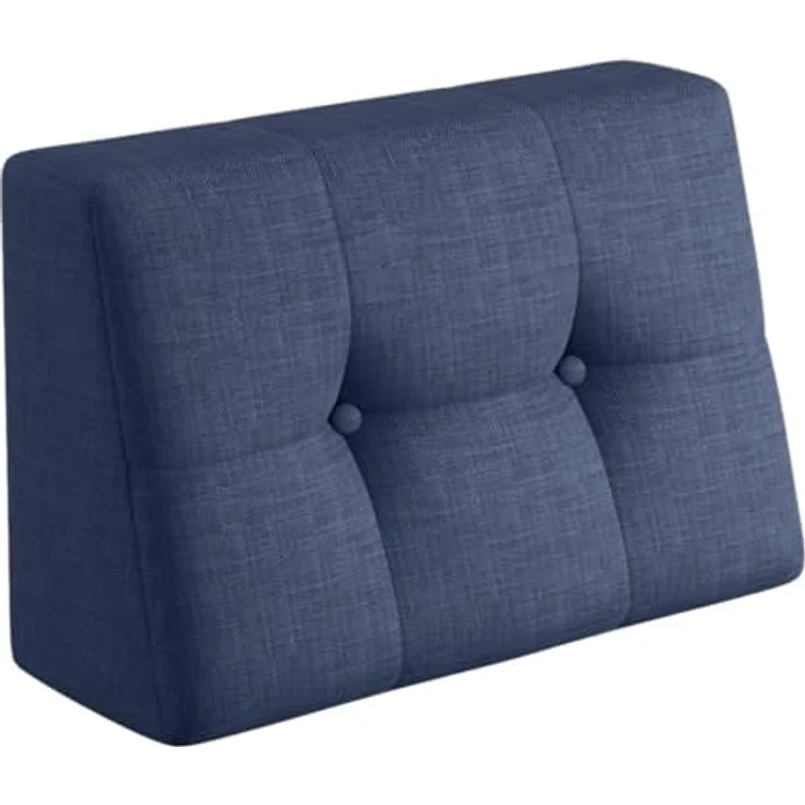 sunnypillow Rückenkissen Palettenkissen gesteppt Seitenkissen 60x40x20/10cm, Blau – Bild 2