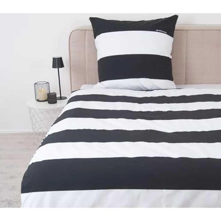 TOM TAILOR HOME Wendebettwäsche Siena in Gr. 135x200, 155x220, 200x200, 200x220 cm, Renforcé, 2 teilig, gestreifte Bettwäsche aus Baumwolle, Bettwäsche mit Wendeoptik – Bild 4