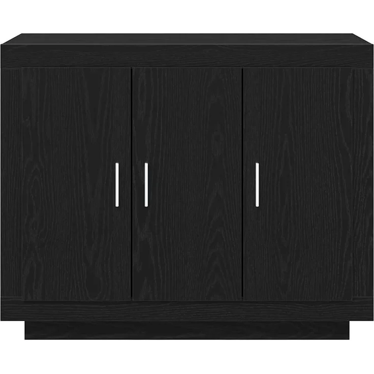 vidaXL Sideboard Schwarz Eichen-Optik 92 x 35 x 75 cm Holzwerkstoff 862750 – Bild 5