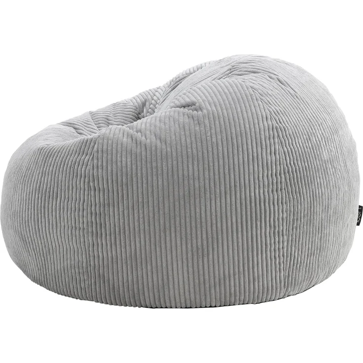 icon Kingston Großer Sitzsack, Jumbo Cord Sitzsack, Dawn Grey, Sitzsack für Erwachsene mit Füllung inklusive, Bequemer Lounging Chair für jedes Alter – Bild 6