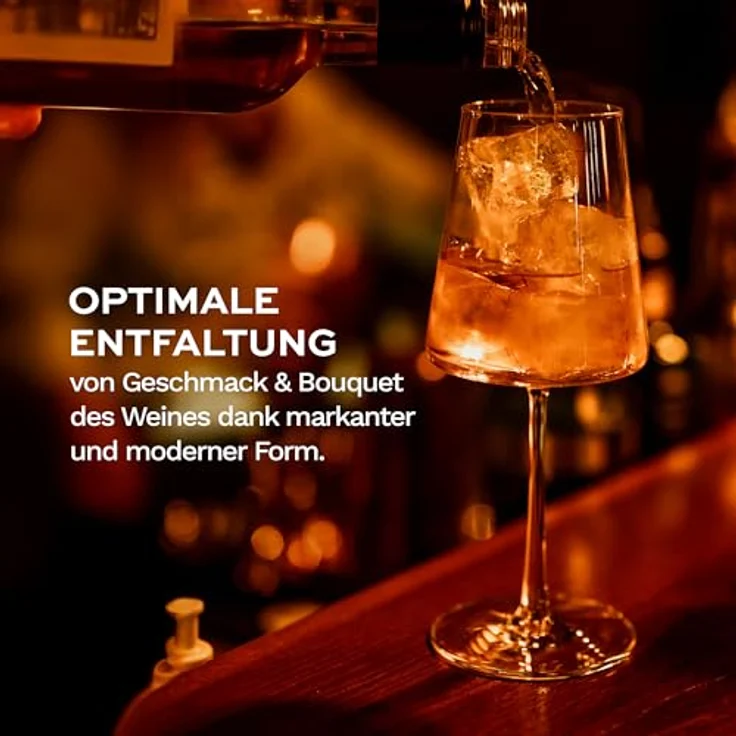 Stölzle Lausitz Bordeauxgläser Power 2er Set 650 ml – Hochwertige Weingläser ideal für Bordeaux – Moderne Bordeauxkelche aus Kristallglas für maximale Geschmacksentfaltung – Spülmaschinen- & Stoßfest – Bild 4