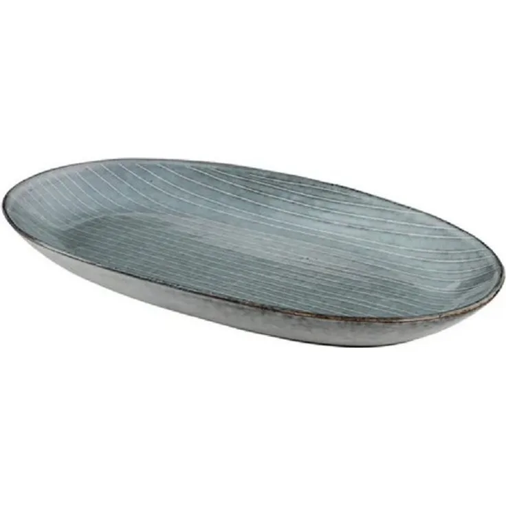 Broste Copenhagen NORDIC SEA Platte oval L 17x30 cm