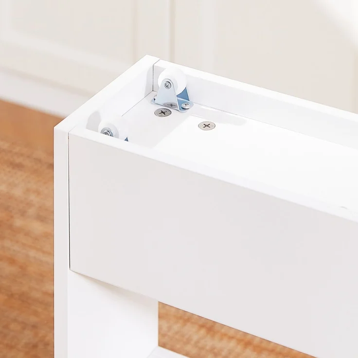 SoBuy NSR12-W Küchenwagen, MDF, Lackiert, Weiß, 50 x 80 x 15 cm – Bild 7