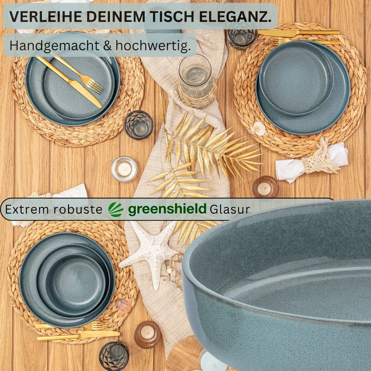 SÄNGER Steingut Pastaschalen Kairo Ocean 6 teilig – Bild 3