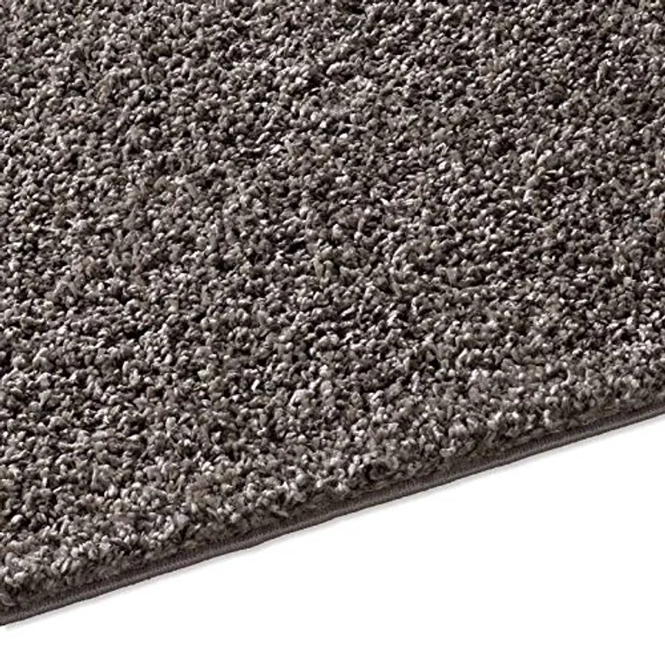TaCa Home Langflor-Teppich Shaggy Teppich Langflor, rechteckig, Höhe: 35 mm, Wohnzimmer Schlafzimmer Kinderzimmer, Anthrazit - 60 x 90 cm – Bild 4