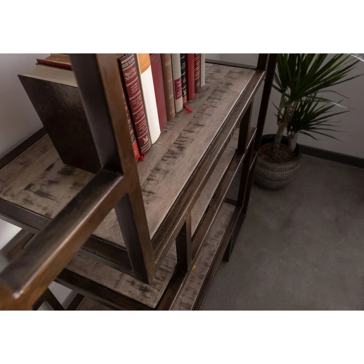 Regal Mango 100x40x202 braun lackiert HEAVY INDUSTRY #208 – Bild 6