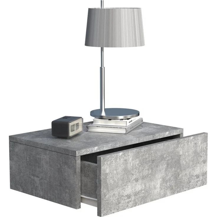 VCM Nachttisch Usal 918284 Beton-Grau H. 15 x B. 45 x T. 30 cm – Bild 2