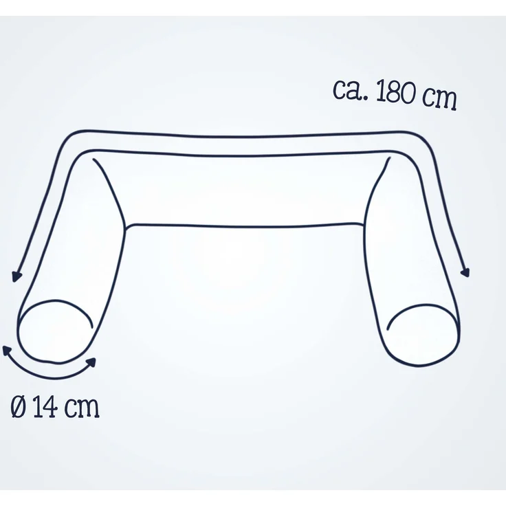 Julius Zöllner Bettschlange aus Baumwolle, Standard 100 by Oeko-Tex, Made in Germany, Gr. 180 cm, Woodlife – Bild 5