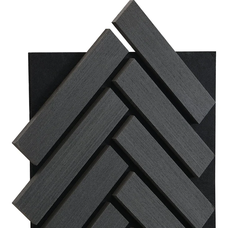 HOME DELUXE Akustikpaneel Fischgrätenoptik Black Oak VEGA 9er Set - 80 x 40 cm – Bild 4