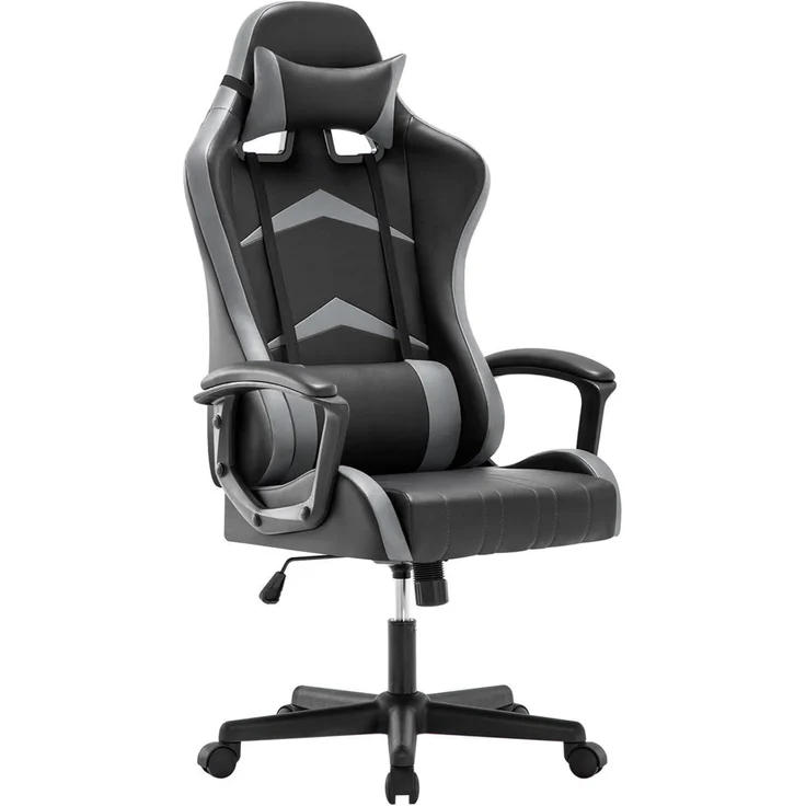 IntimaTe WM Heart Gaming Stuhl Bürostuhl Grau 52x49x130cm – Bild 1