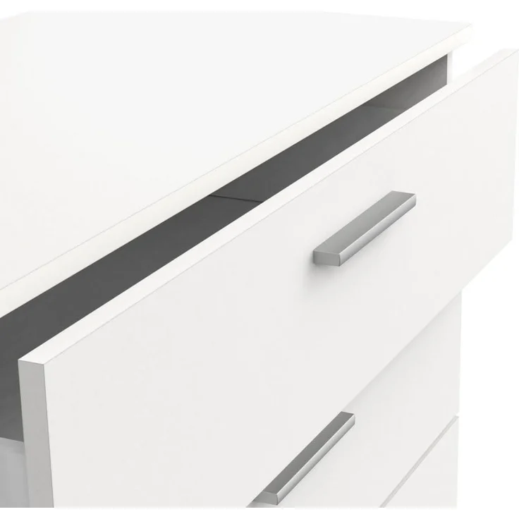 Calicosy Kommode mit 4 Schubladen in Mattweiß - L 79,7 cm - Weiß – Bild 6