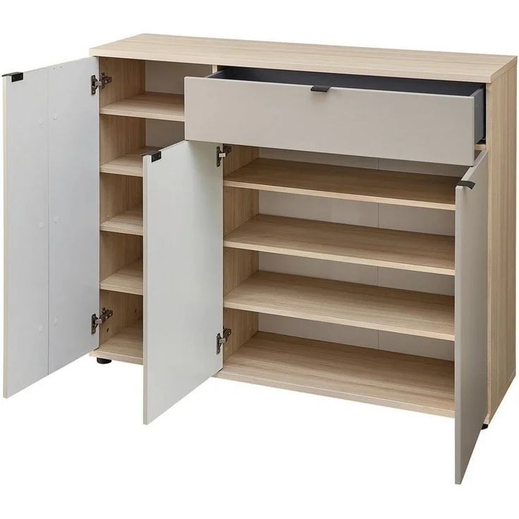 Innostyle Schuhschrank PISA Schuhschrank (1-St) Soft Close, AB- Kante, 1 Schublade, 8 Fächer – Bild 2