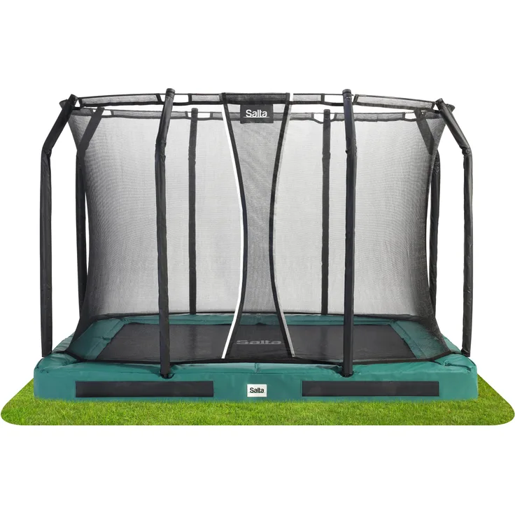 SALTA Trampolin 'Premium Ground' inkl. Netz, grün, 305x214 cm
