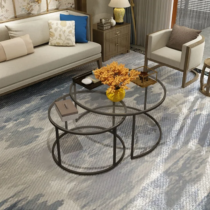 Couchtisch 2er Set Kokkola Klarglas [en. casa]