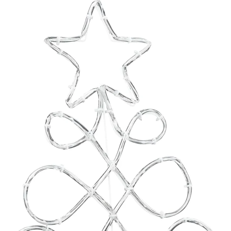 vidaXL Lichterbaum in Weihnachtsbaumform Mehrfarbig 58 x 78 cm PVC 42018958 – Bild 9
