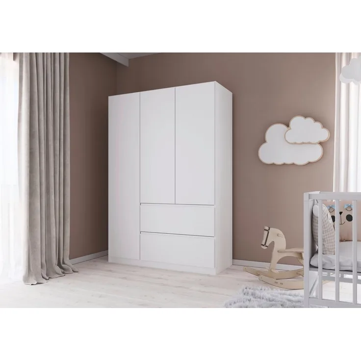 rauch Jugendzimmer-Set Komplettzimmer Schlafzimmer-Set (5-St) Jugendzimmer-Set JOEL, (Set, 5-tlg, Bett 90x200 oder 140x200 cm, Ausstattungspakete BASIC/CLASSIC/PREMIUM), Bett 2 Breiten,Nachttisch,Tisch,Rollcontainer,Schrank MADE IN GERMANY