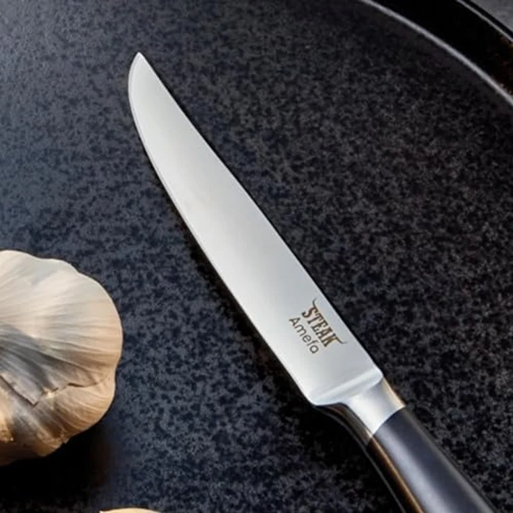 Amefa TENDERLOIN Steakmesser Set 2-teilig schwarz hochglanzpoliert – Bild 7