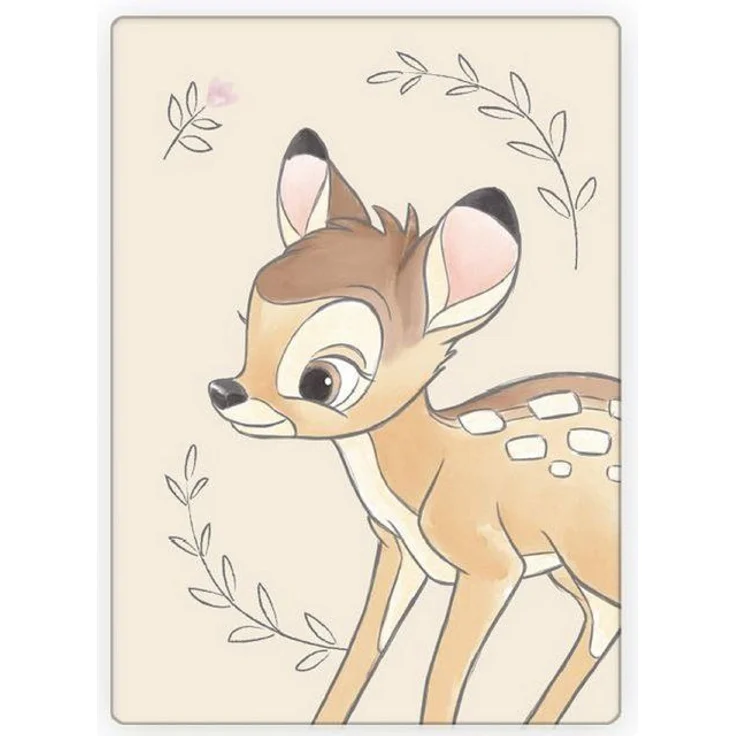 Wohndecke Disney Bambi Fleecedecke Schmusedecke Kuscheldecke 100 x 140 cm, Disney – Bild 2