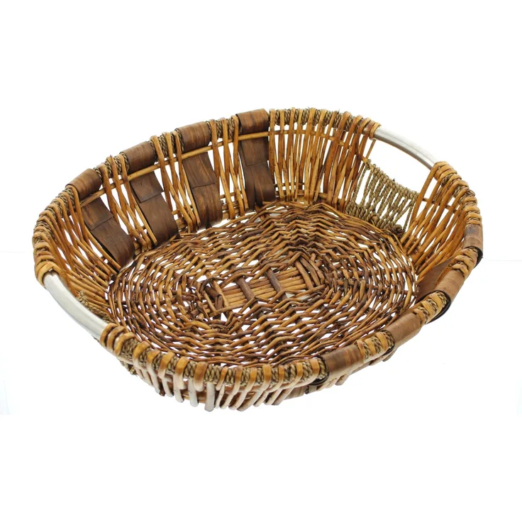 Schale Flechtmuster Tischschale Dekoschale Obstschale Obstkorb Schüssel Füllkorb