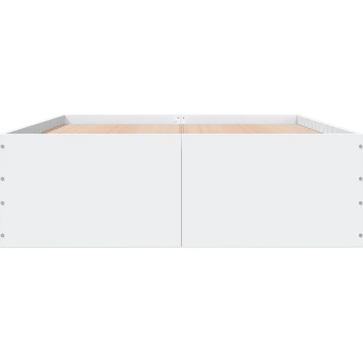 vidaXL Bettgestell Weiß 120x190 cm Holzwerkstoff 3280951 – Bild 4