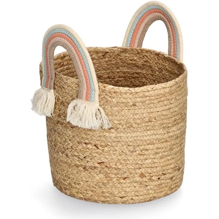 Aufbewahrungskorb Rainbow - naturfarben - Ø 30cm