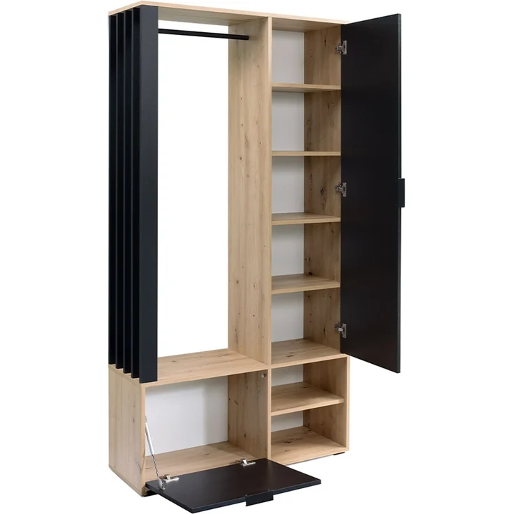 Garderobe-Set 'Raldento' Schwarz/Weiß – Bild 5
