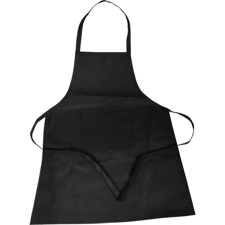 Baumwoll- Schürze, 70x95cm, SB-Btl 1Stück, schwarz (14,24 € pro 1 Stück)