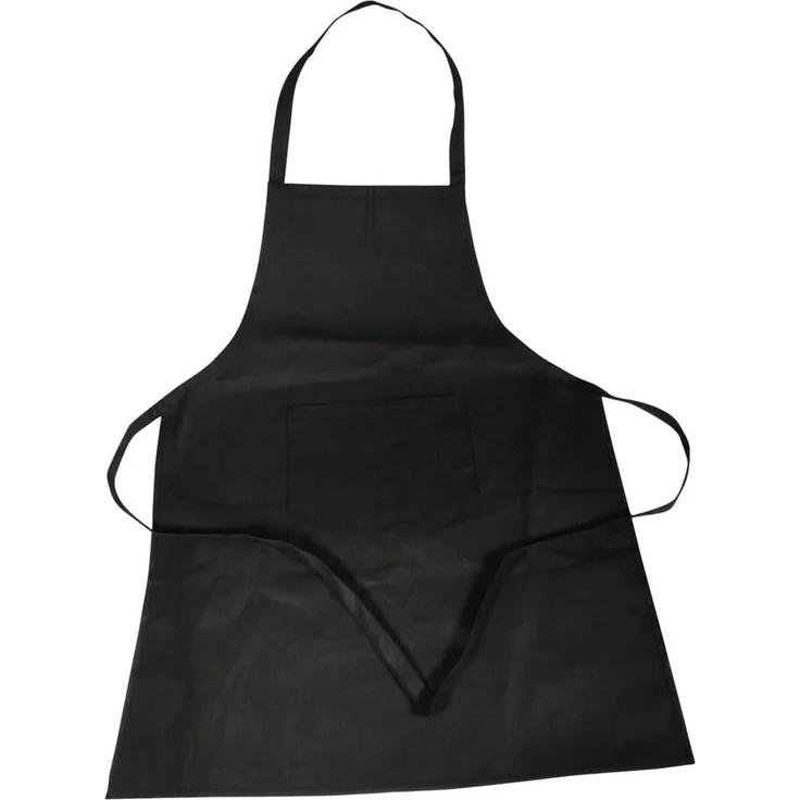 Baumwoll- Schürze, 70x95cm, SB-Btl 1Stück, schwarz (14,24 € pro 1 Stück)