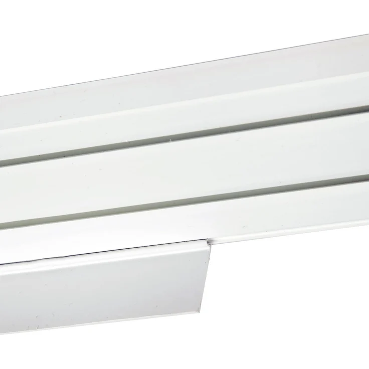 Bestlivings 1-3 Läufige Vorhangschiene mit Innenlauf aus Kunststoff und Kunststoff Blende Sonoma 240cm 2-läufig – Bild 5