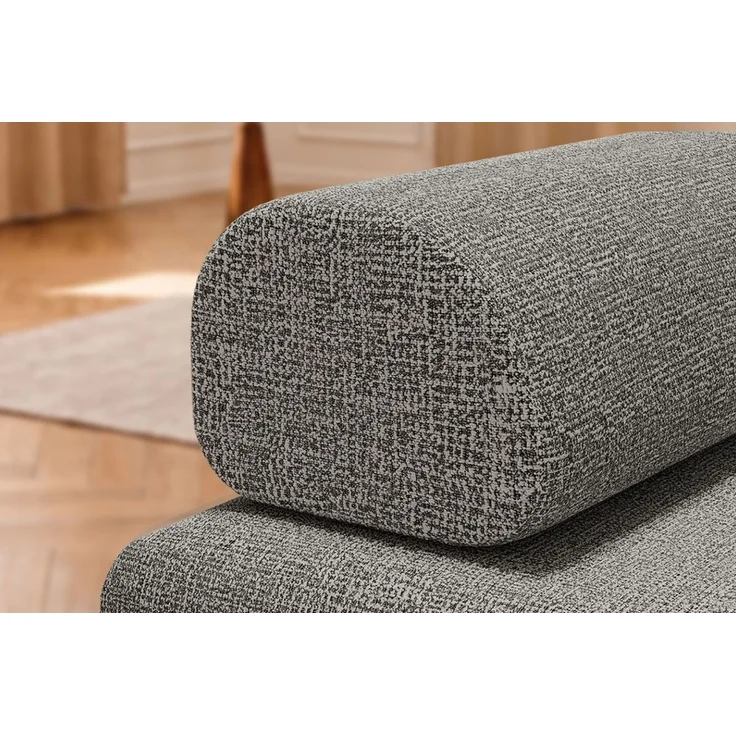 Verwandlungssessel aus grauem Tweed – Bild 2