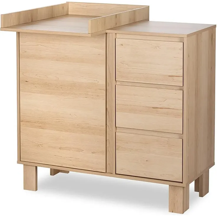 Sleepyshop24 Wickelaufsatz für Kommode Buche - Holz Wickelbrett für Baby 70x50 cm - Stabiler Wickeltischaufsatz Natur, Bronze – Bild 3