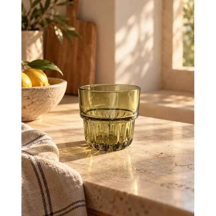 Das Faceted Trinkglas - Grün – Bild 4