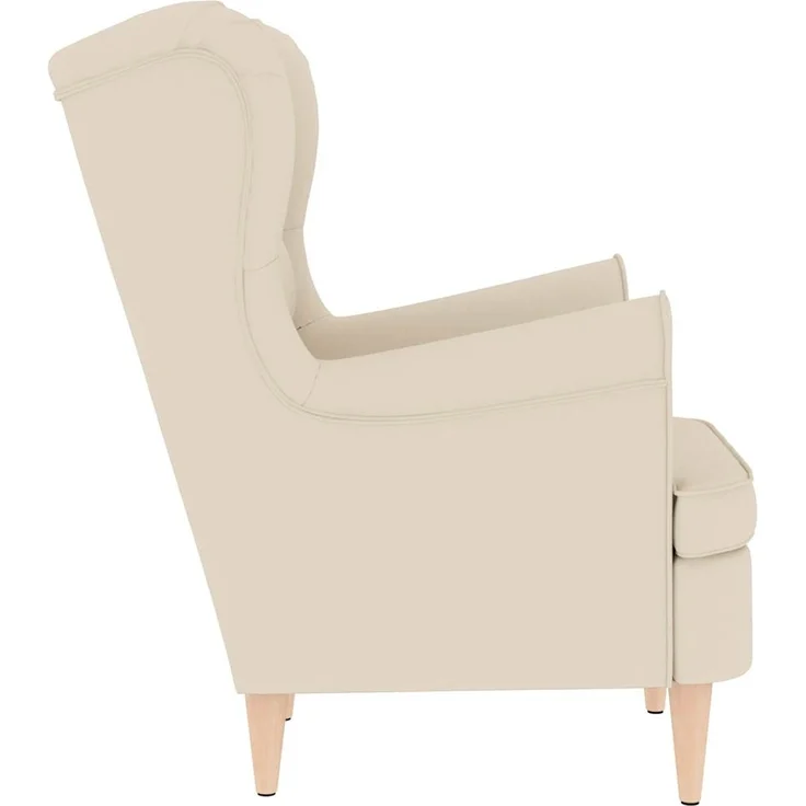 vidaXL Sessel Weiß 74x84x100 cm Leinen 4016907 – Bild 4