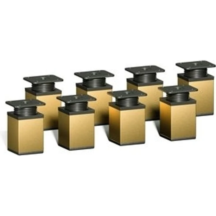 sossai® Möbelfuß Design-Möbelfüße, 4er & 8er Set, höhenverstellbar, (8-St), Farbe: Gold – Bild 6