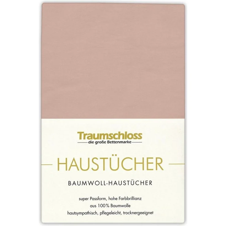 Traumschloss Betttuch Haustuch, 100% Baumwolle, Gummizug: ohne, (1 Stück), aus 100% Baumwolle, ohne Gummizug – Bild 4