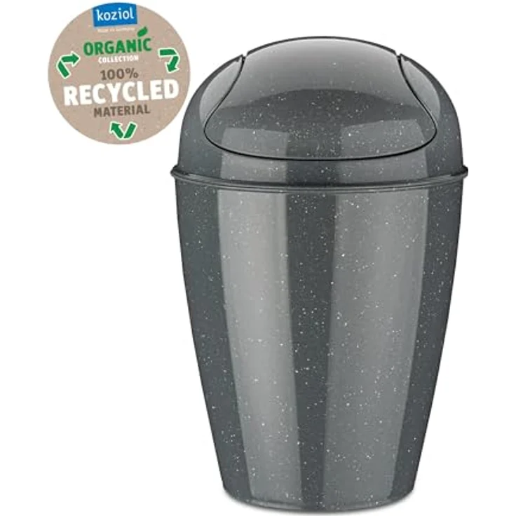 Koziol Schwingdeckeleimer 2l Del XS recycled ash grey – Bild 2