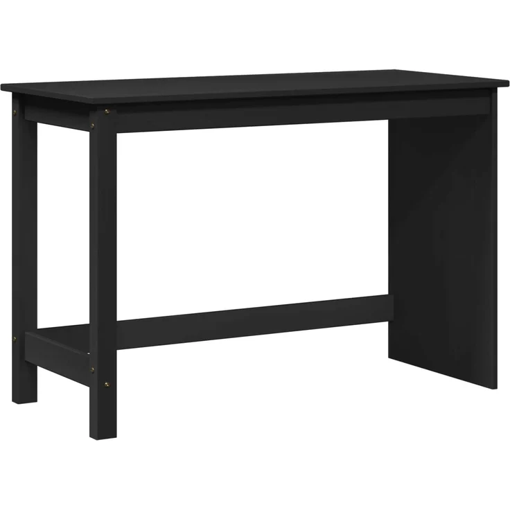 vidaXL Schreibtischschrank-Set 2 stk. Schwarz Massives Kiefernholz 3438773 – Bild 4