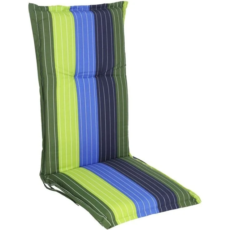 Spetebo Hochlehnerauflage Universal Hochlehner Auflage 123 cm, (Packung, 1 St, 1 Auflage), Polsterauflage für Hochlehner Gartenstühle – Bild 1