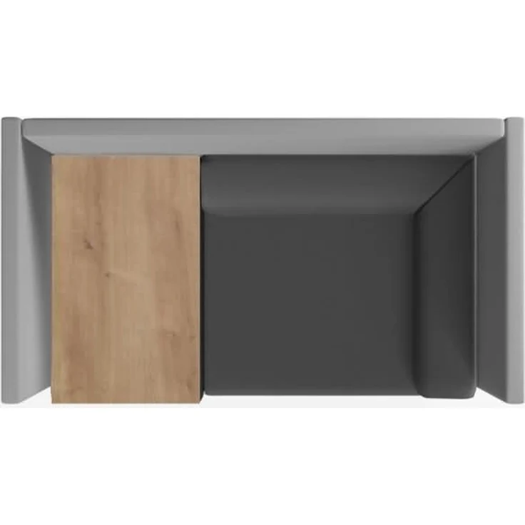 Rocada Sitzsofa Soft Einzelsitz + Tisch grau – Bild 4