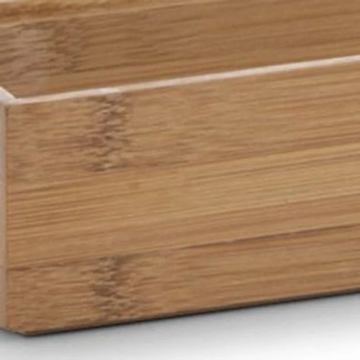 Zeller Present Aufbewahrungskorb Ordnungsbox, Bambus, 23 x 7,5 x 5 cm – Bild 5