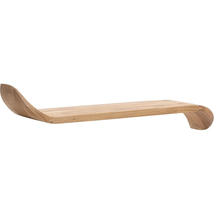 FineBuy Wandregal Mango Massivholz · Hängeregal mit geschwungenen Enden · Handgefertigtes Schwebendes Regal im modernen Design · Regalbrett aus Echtholz – Bild 6