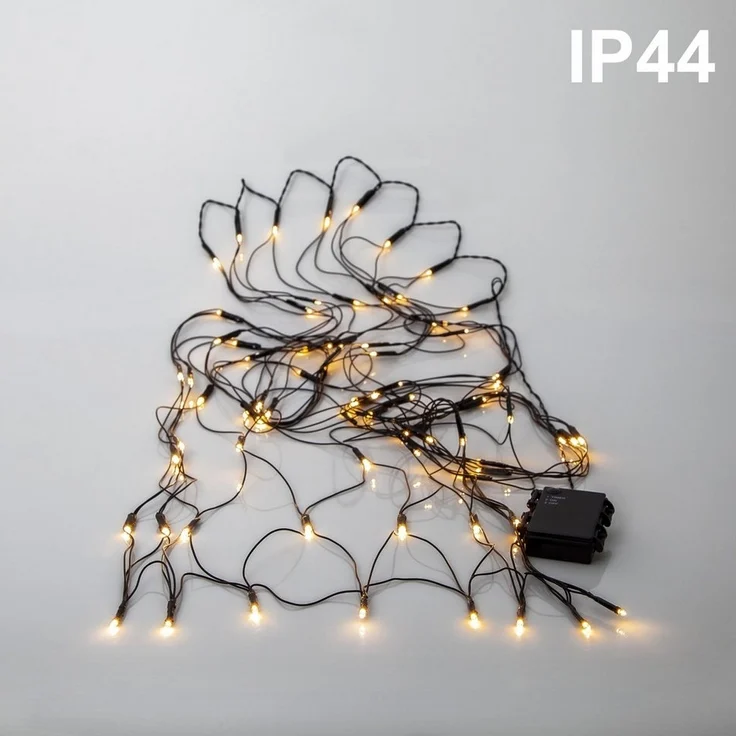 Star LED-Netz 'Akku', 80 warmwhite LED 0,8x1,5m – Bild 3