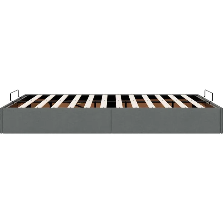 vidaXL Ottoman-Bett ohne Matratze Dunkelgrau 140x190 cm Stoff 3310876 – Bild 5