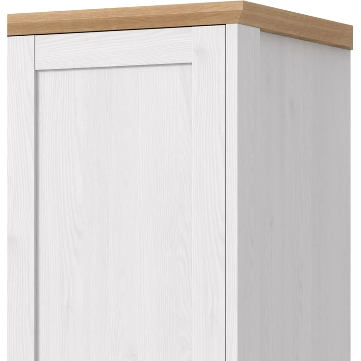 Schlafzimmer Set Mirano in weiß Lärche Landhaus Liegefläche 180 x 200 cm – Bild 4